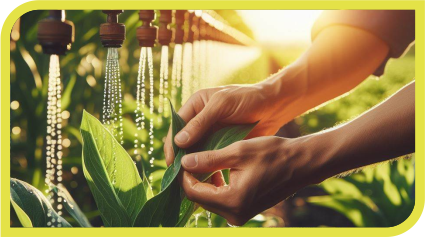 Desinfecção de plantas